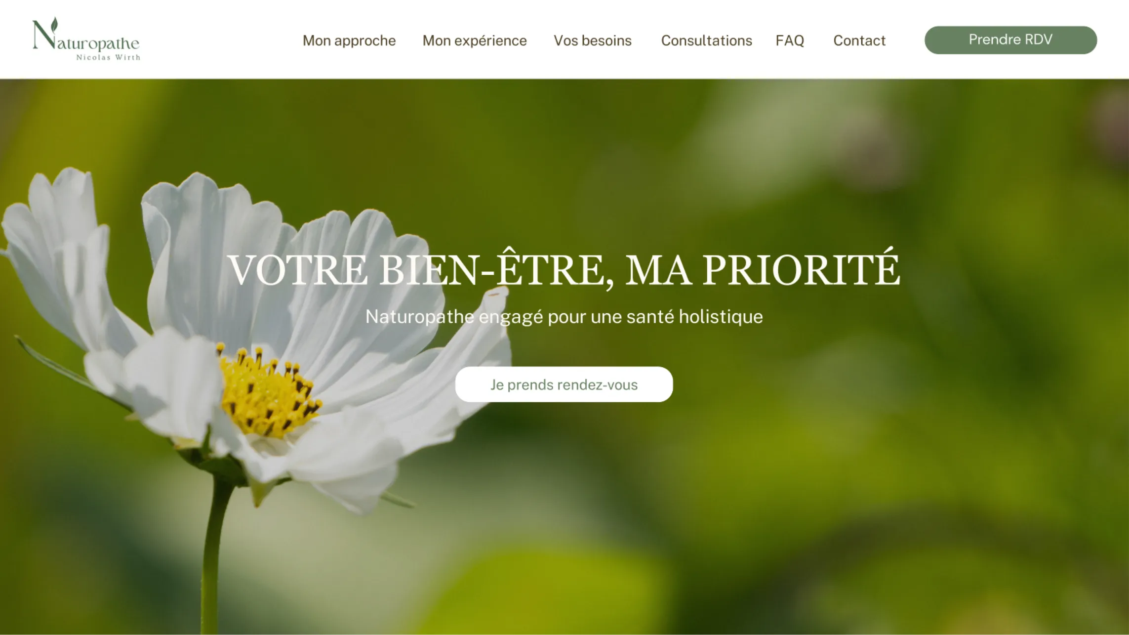 Website maquette designed by Kaydrie